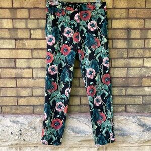 H&M Cropped Floral Dress Pants